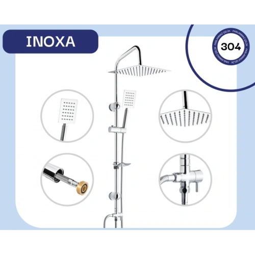 Fomaart Inoxa Krom Robot Duş Seti
