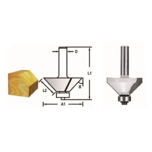 Freze Bıçağı 6x25.4 Mm