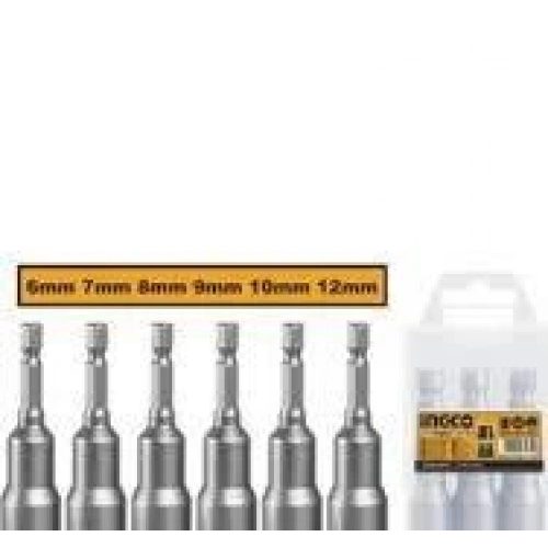 Ingco Manyetik Somun Adaptörü Seti 6-12mm 6lı ING-AMN65061