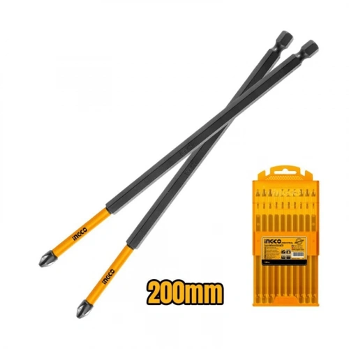 Ingco SDBIM11PH285 10lu Darbeli Uzun Yıldız Tornavida Ucu Seti 200mm