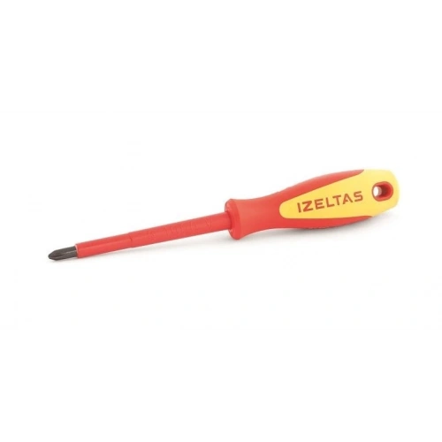 İzeltaş 1000V İzoleli Elektrikçi Yıldız Uçlu Tornavida 4.5x80