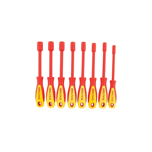 İzeltaş 1000V Süngüsü İzoleli Lokma Uçlu Tornavida Takımı (8 Parça)