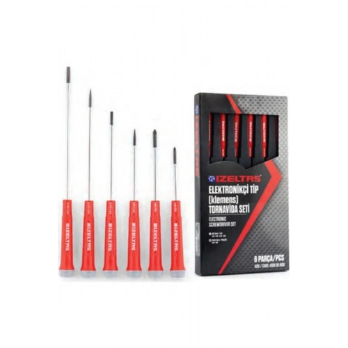 İzeltaş Elektronikçi Tip Tornavida Seti (6 Parça)