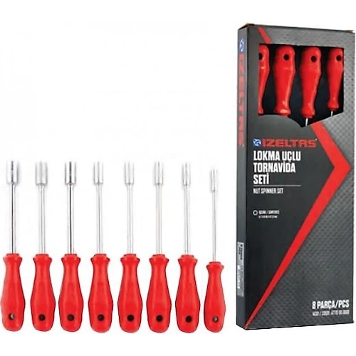 İzeltaş Lokma Uçlu Tornavida Takımı (8 Parça)