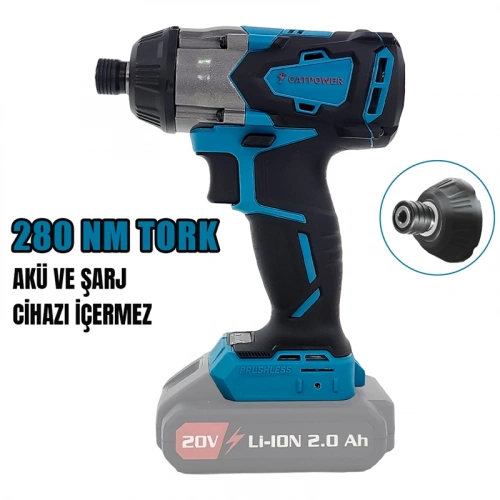 CATPOWER 4102 KÖMÜRSÜZ AKÜLÜ TORKLU VİDALAMA 20V Lİ-İON 2.0Ah /4.0Ah