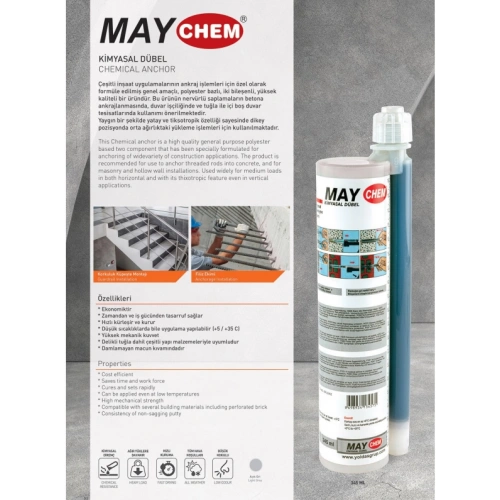 Maychem Epoksi Kimyasal Dübel 345 Ml