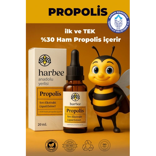 Propolis Damla 20ml %30 Ham Propolis Bağışıklık Desteği %100 Doğal - Harbee