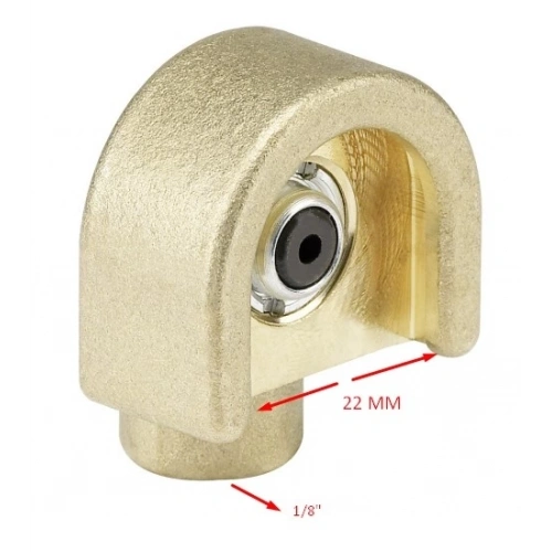 Tekalamit Buton Başlık (Pirinç) 22MM 1/8F