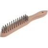 İzeltaş Sıralı Tel Fırça Ahşap Saplı (4 Sıra)