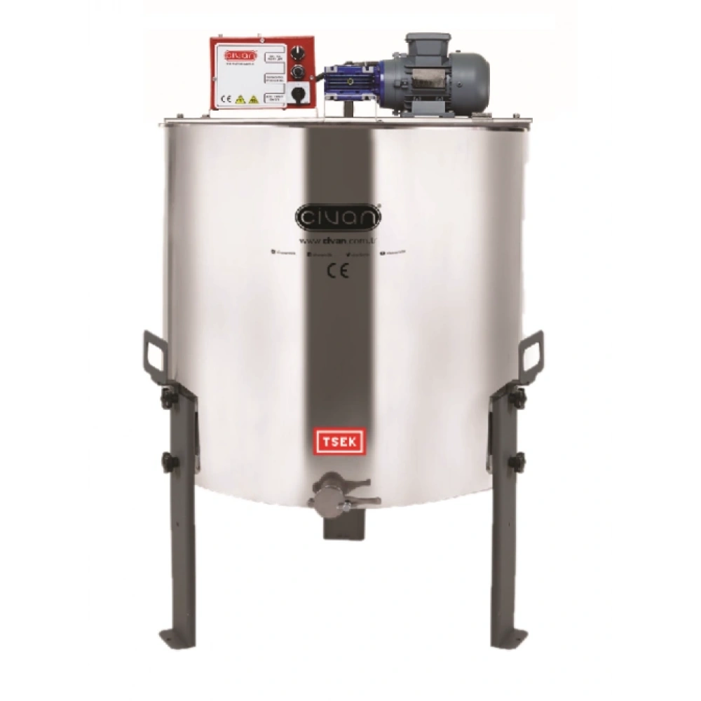 40070 8 Li Langstroth, Yatarlı, 304, Devir Kontrollü Motorlu (230v - 250w) Bal Süzme Makinesi (tsek-230 Belgeli)