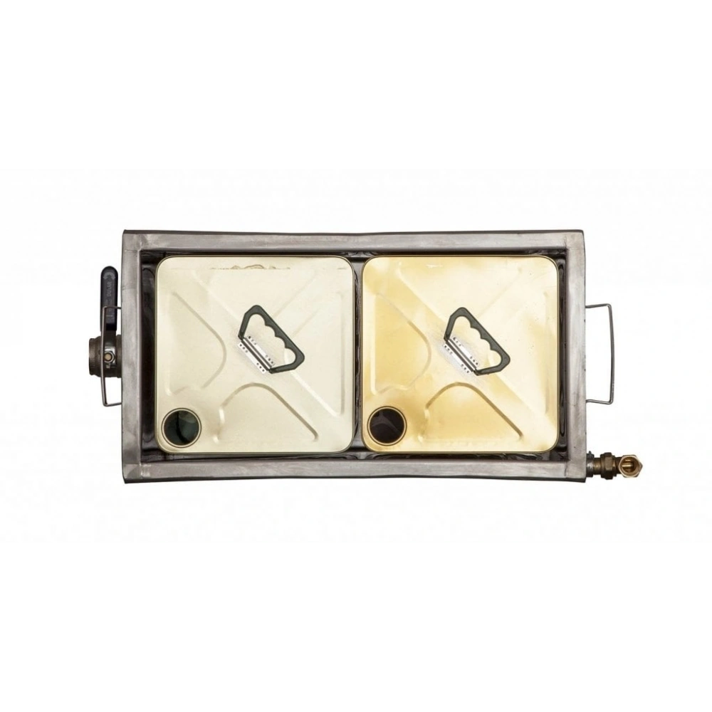 50050A 2 Tenekelik Teneke Halde Eritme / Dinlendirme Kazanı- ÇİFT CİDARLI