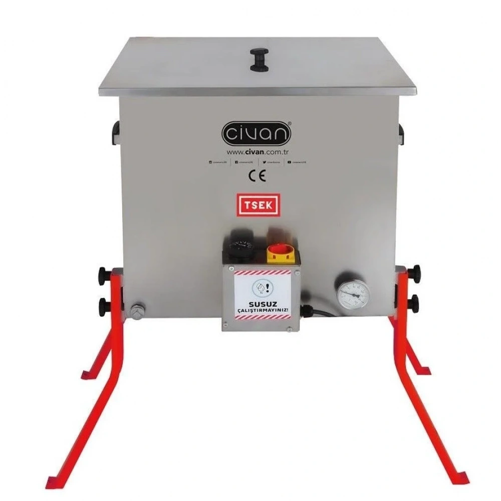 50051 4 Tenekelik Teneke Halde Eritme Kazanı- TEK CİDARLI