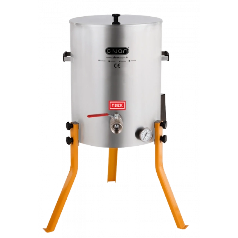 50067A 2 Tenekelik (50Kg - 35Lt) Eritme / Dinlendirme Kazanı (304)