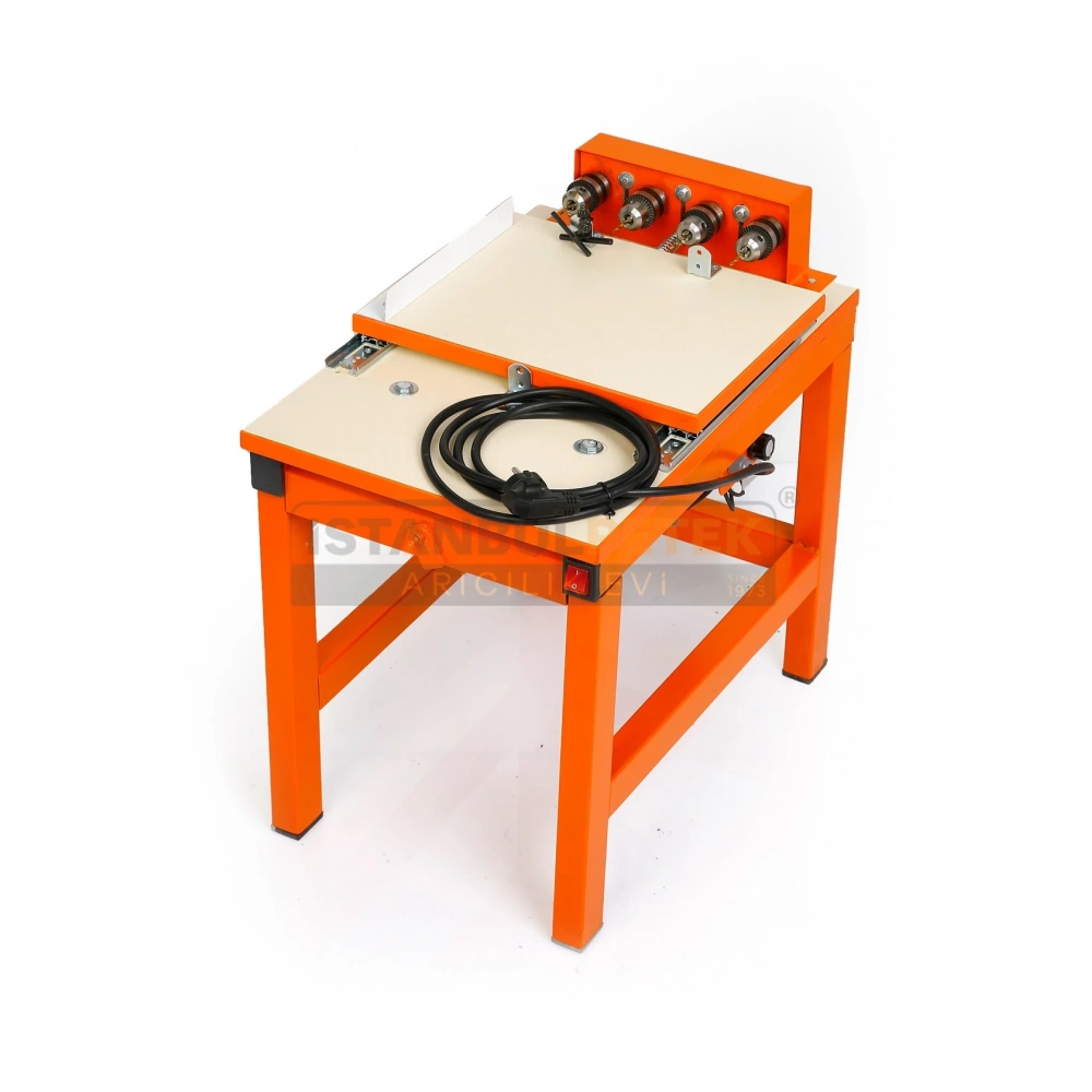 Çerçeve Delme Motorlu Ayaklı 4 Delikli