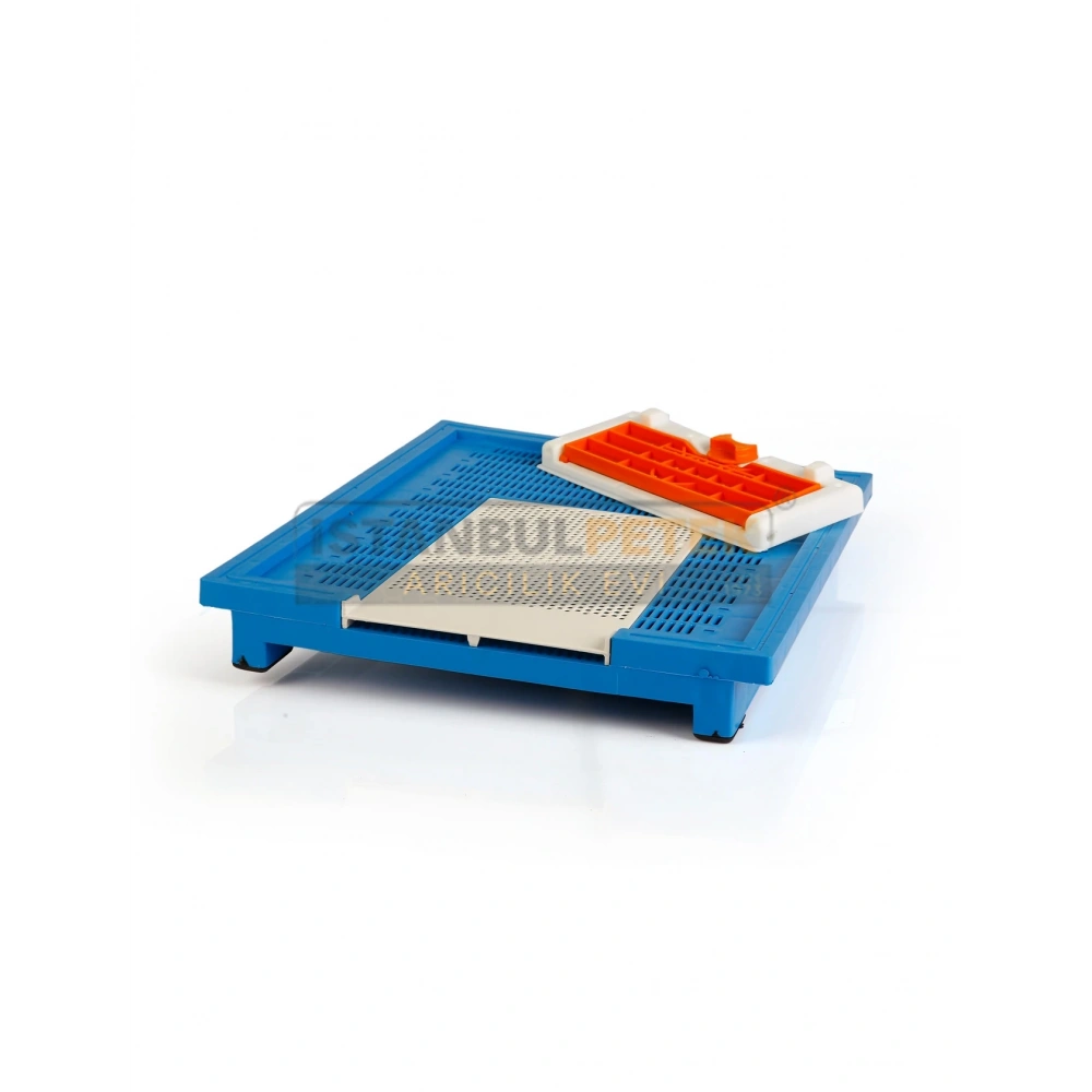 Plastik Kovan Tabanı  - İstanbul Petek Mavi 42,5 * 50,5