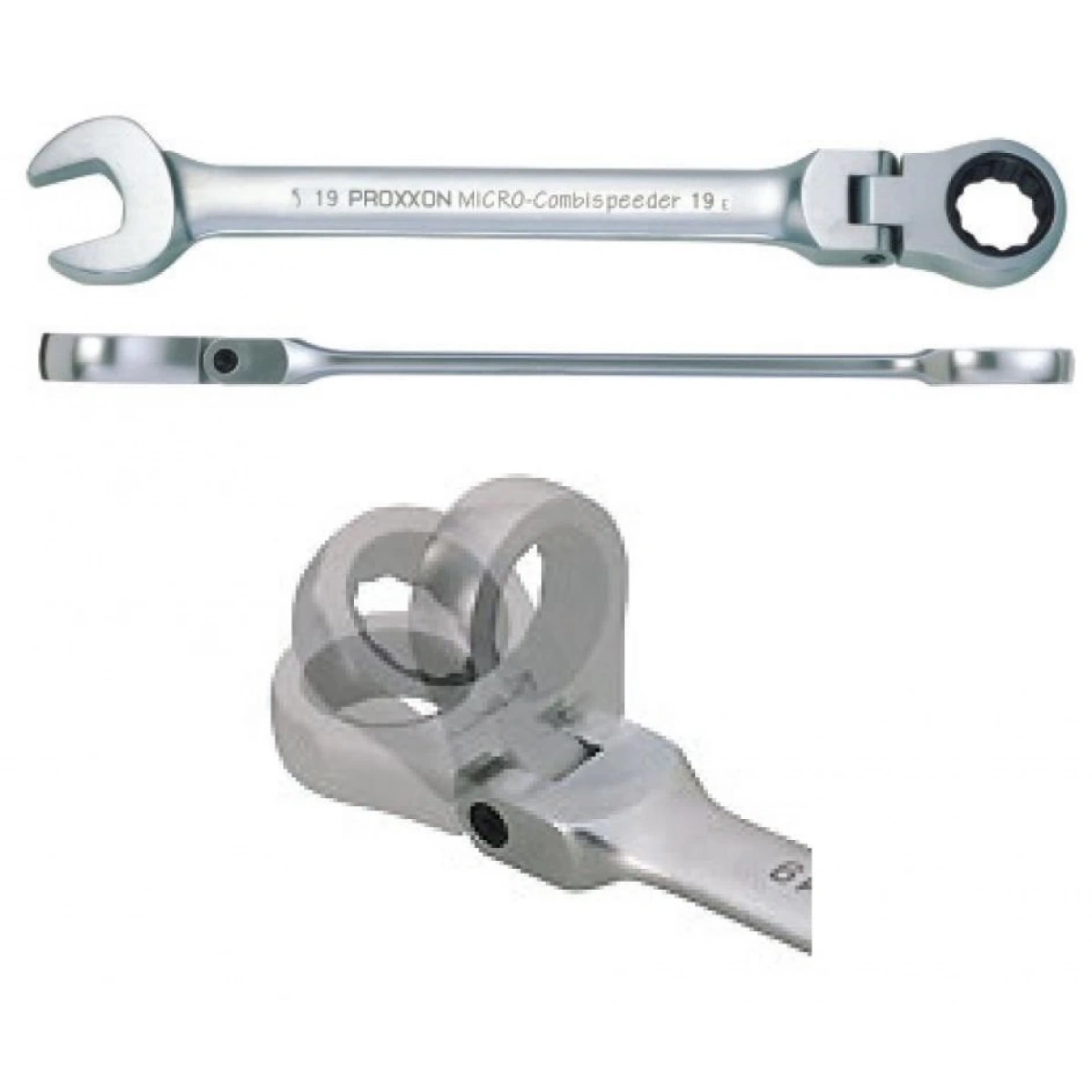 23 050 Proxxon Cırcırlı Kombıne Anahtar Mafsallı 13mm