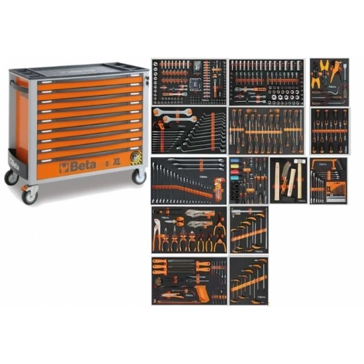 493 Parça 9 Çekmeceli Takım Arabası