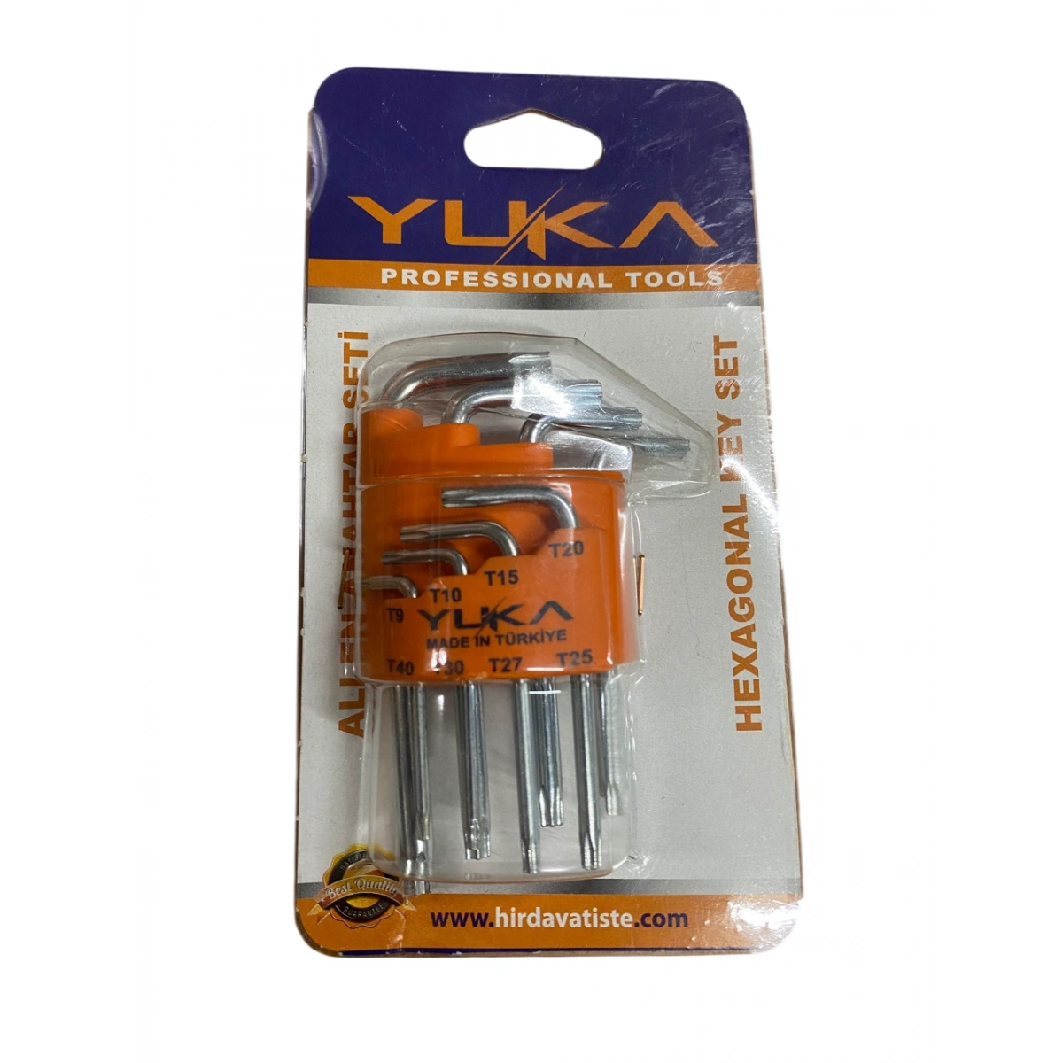 YUKA Kısa 8Li Torx Allen Anahtar Takımı