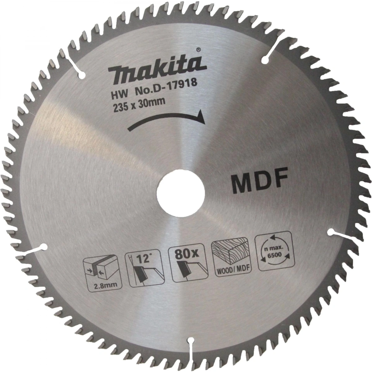 Ahşap Daire Testere 235x80 Diş