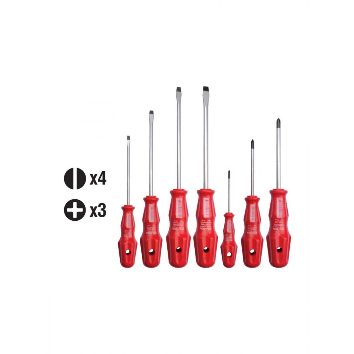 Ceta Form 4000m/7st1 7 Parça Torex Tornavida Takımı - Düz/yıldız