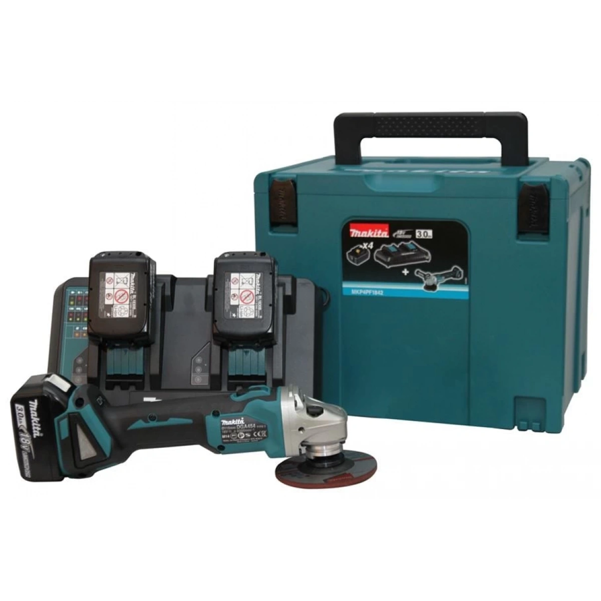 Makita Dga454z Taşlama 3 Akülü Set 18v