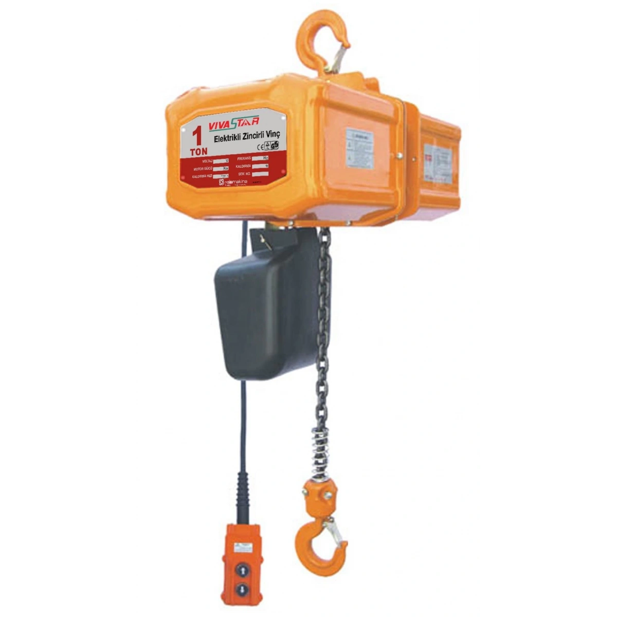 Elektrikli Zincirli Vinç 1000 Kg