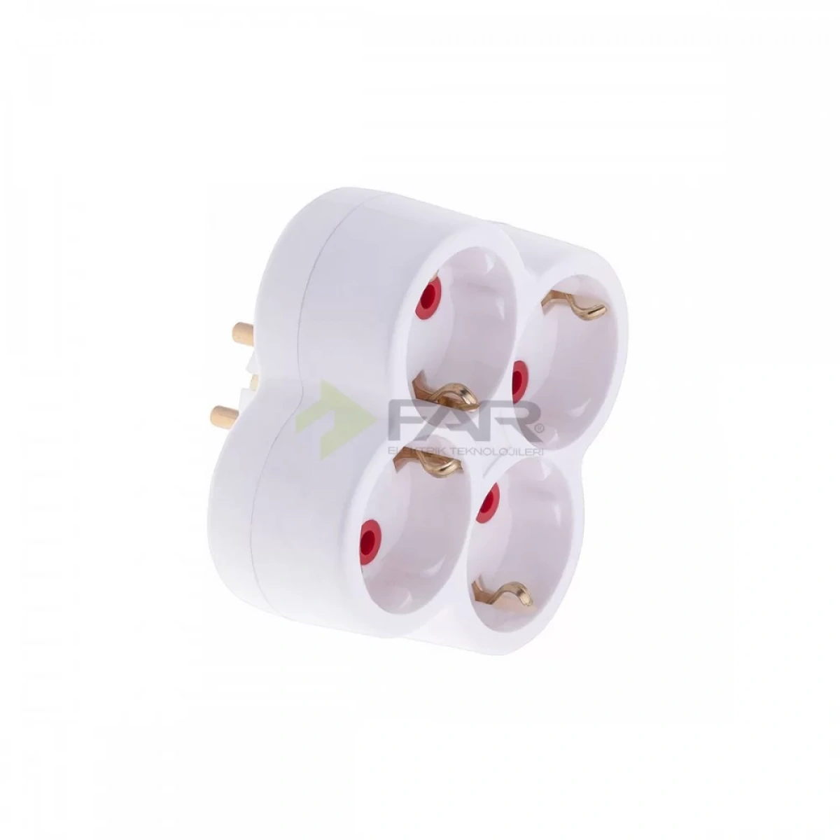 Far  4lü Fiş Priz  Papatya