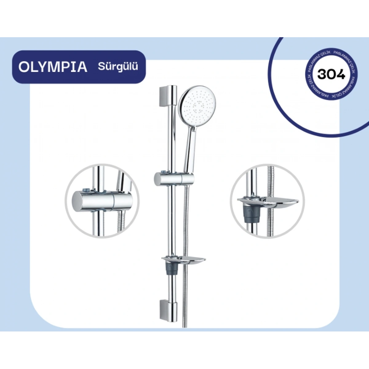 Fomaart Olympia Sürgülü Duş Seti