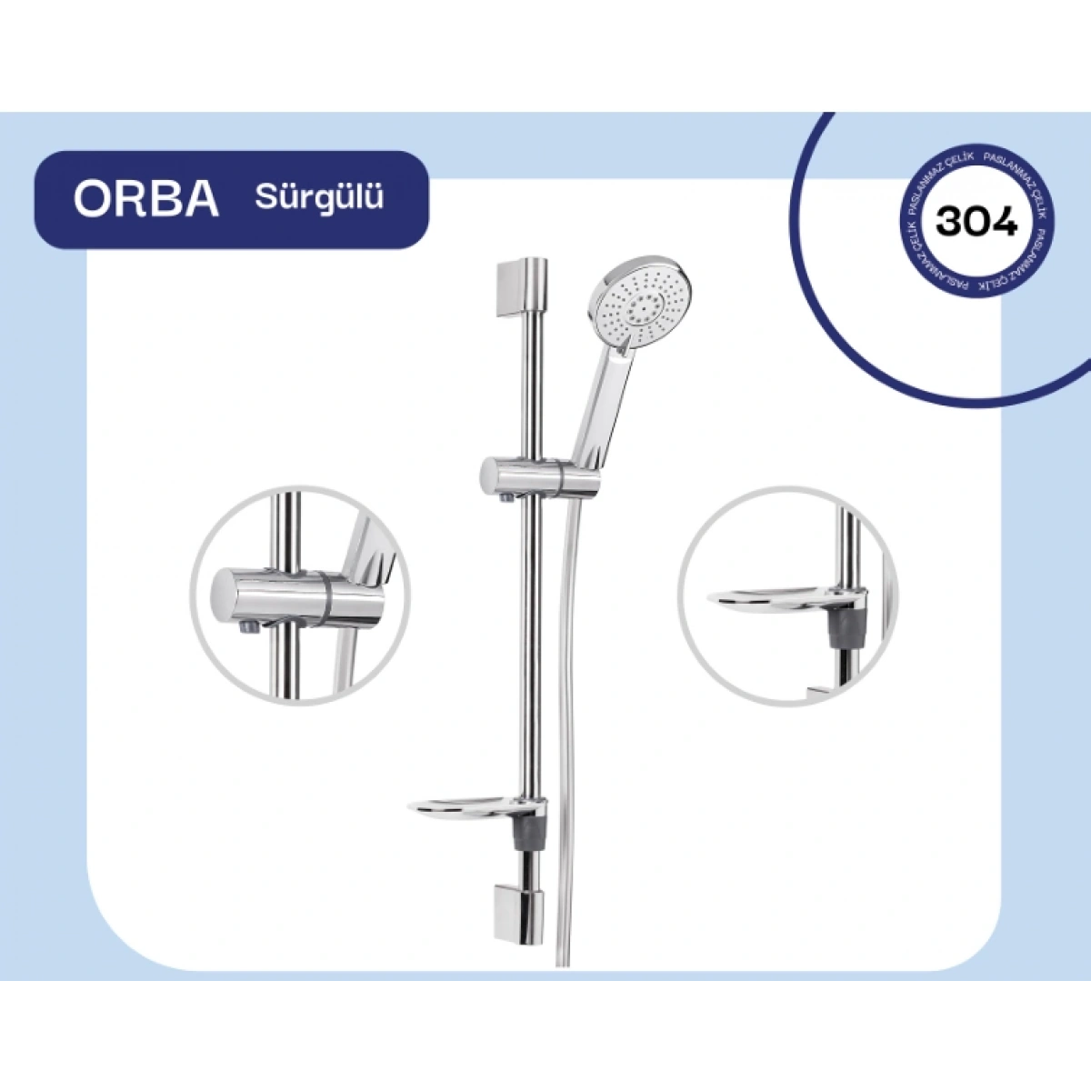 Fomaart Orba Sürgülü Duş Seti