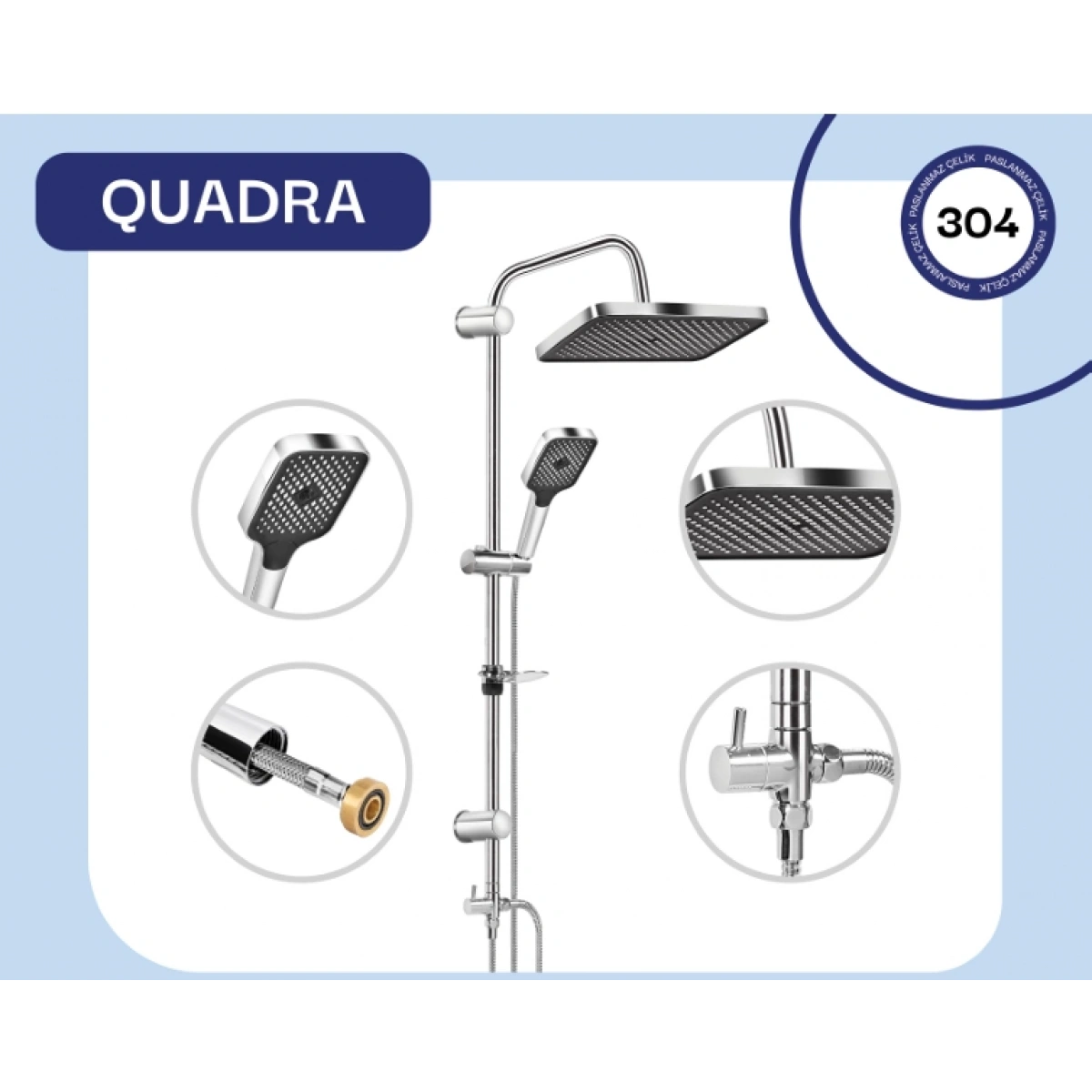Fomaart Quadra Robot Duş Seti