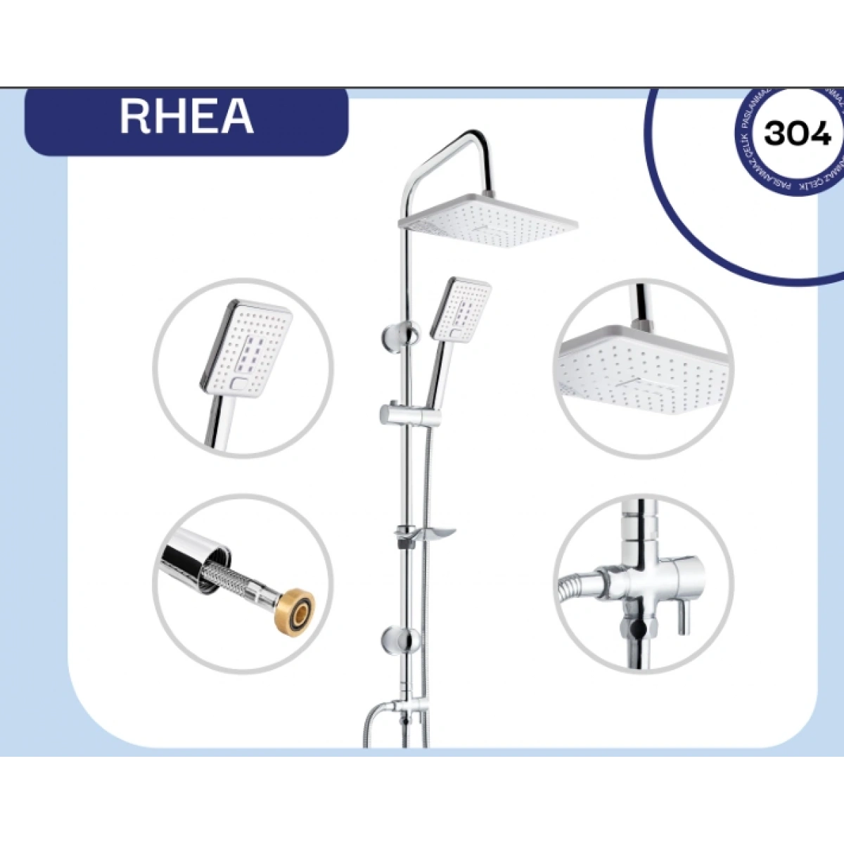 Fomaart Rhea Askılı Duş Seti