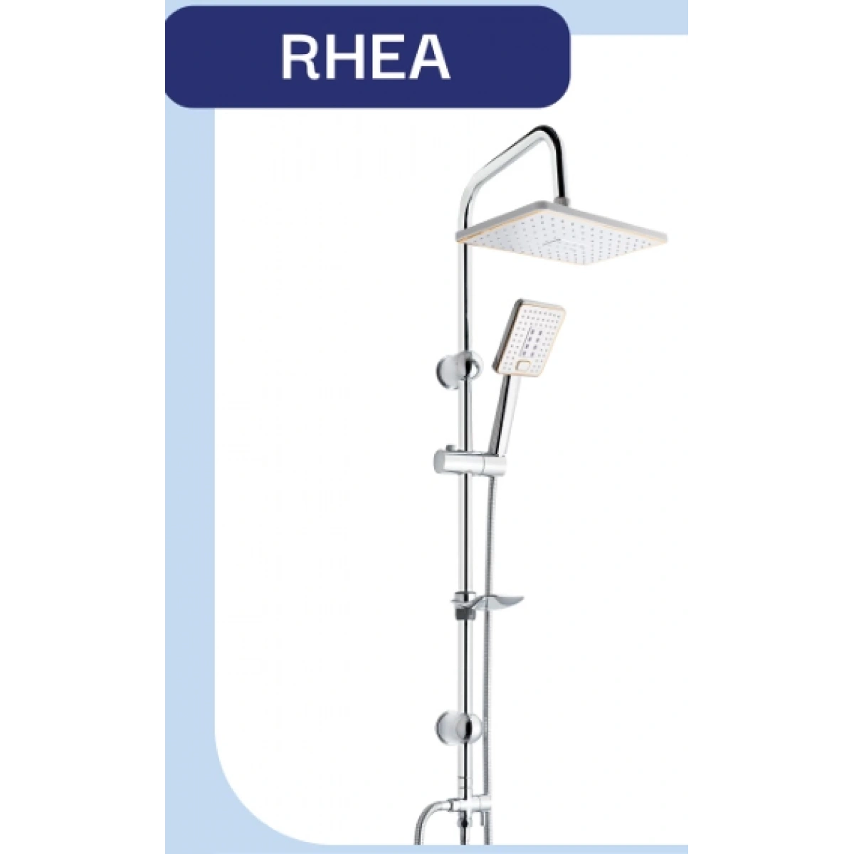 Fomaart Rhea Beyaz Altın Robot Duş Seti