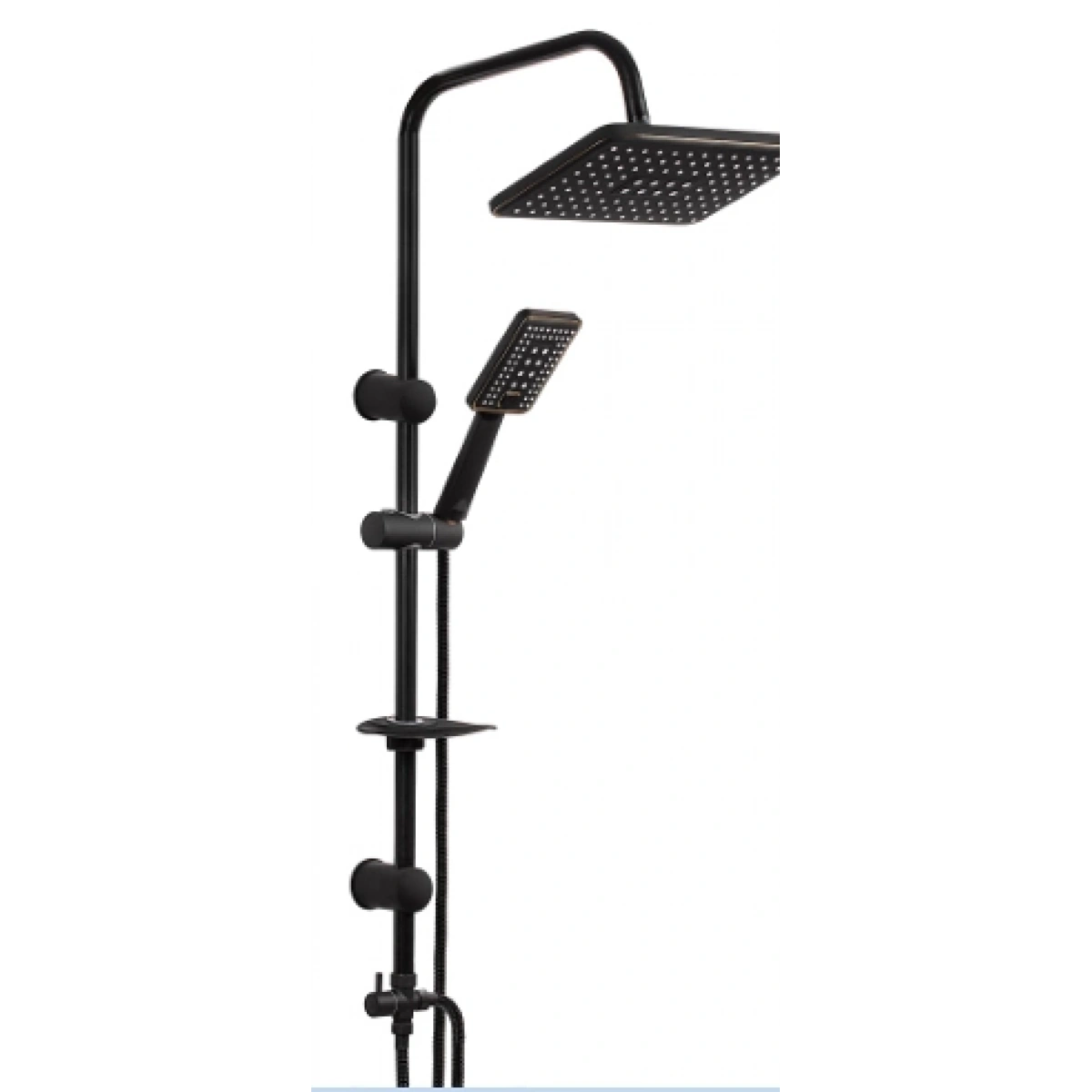 Fomaart Rhea Siyah Altın Robot Duş Seti