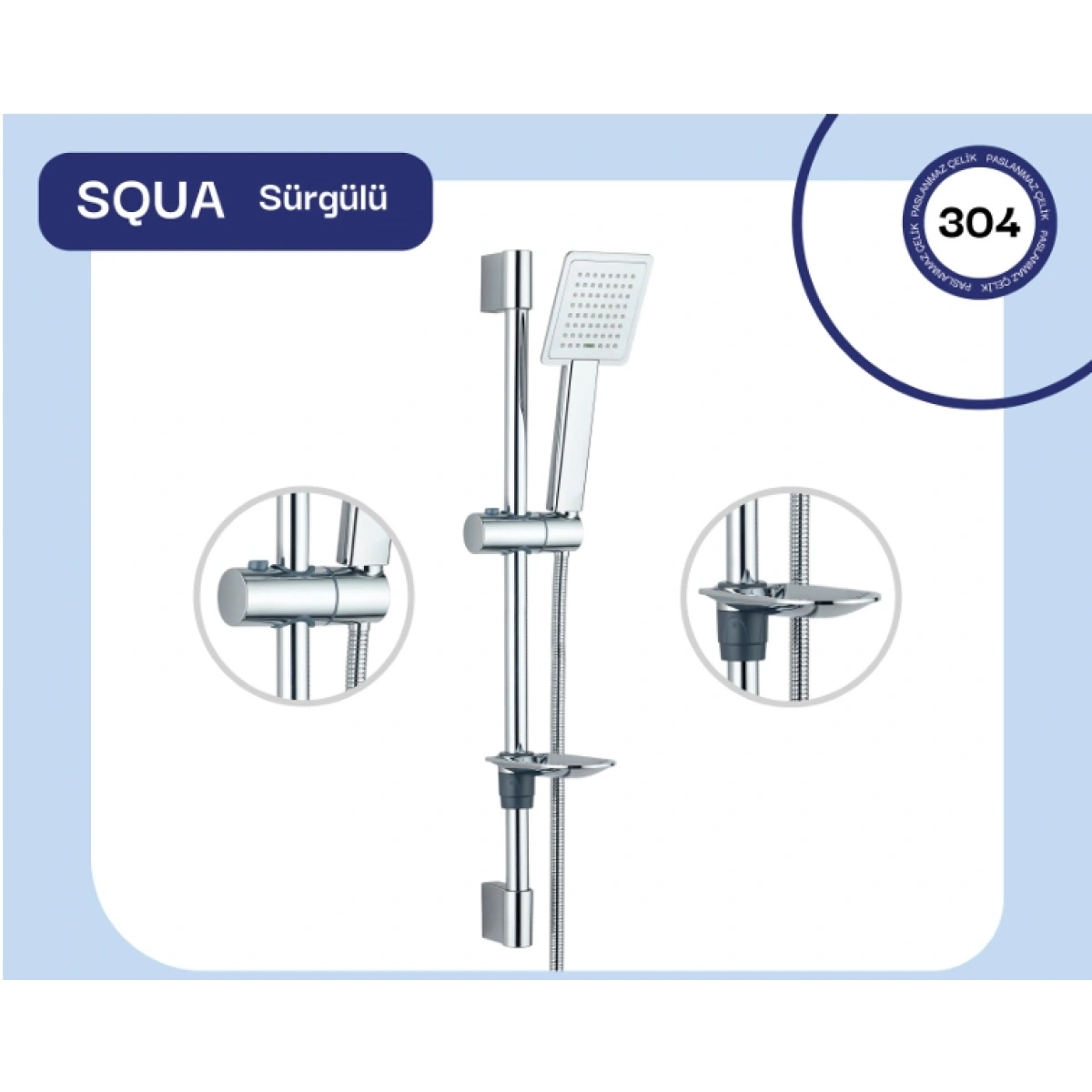 Fomaart Squa Sürgülü Duş Seti