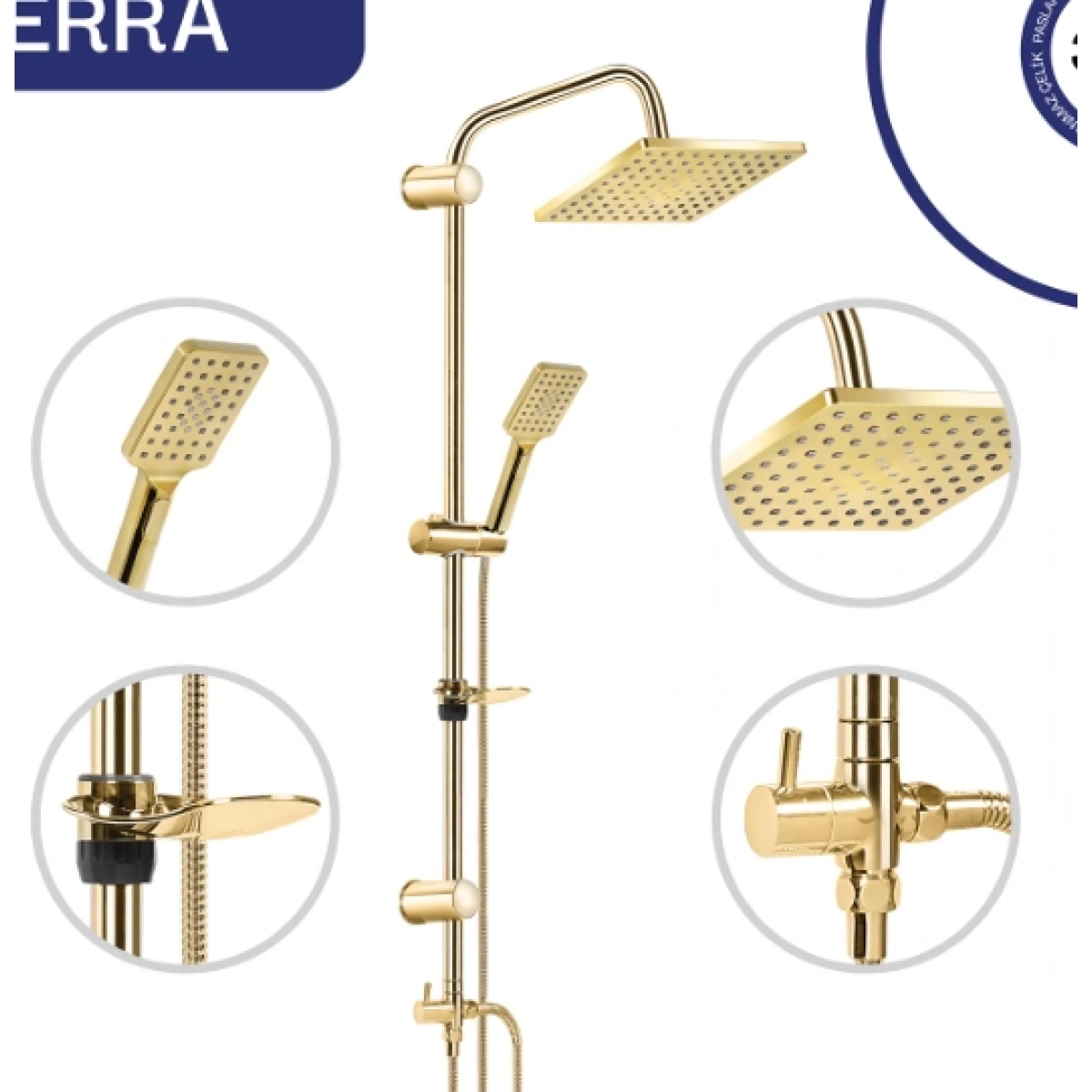 Fomaart Terra Altın Robot Duş Seti