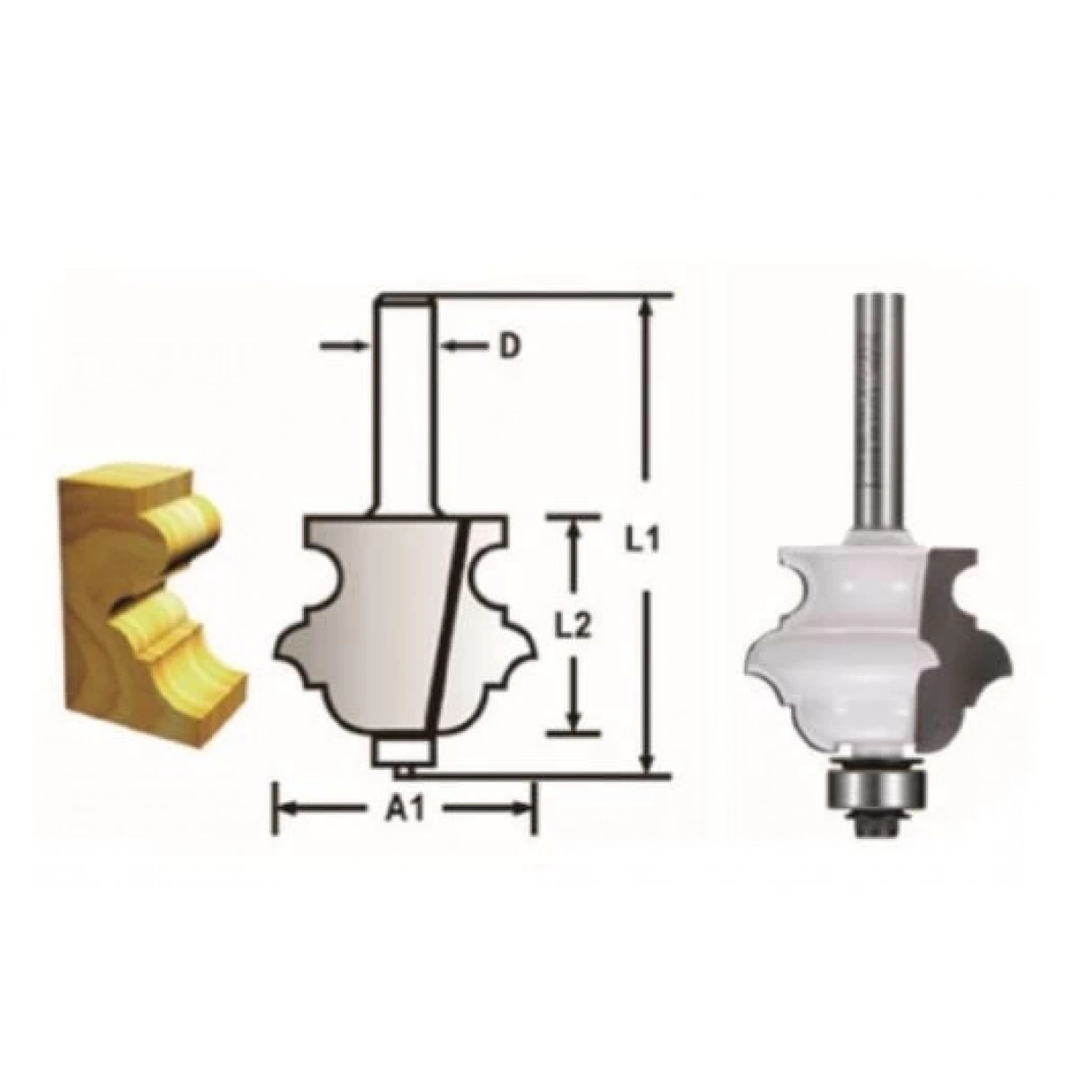 Freze Bıçağı 8x34.9 Mm