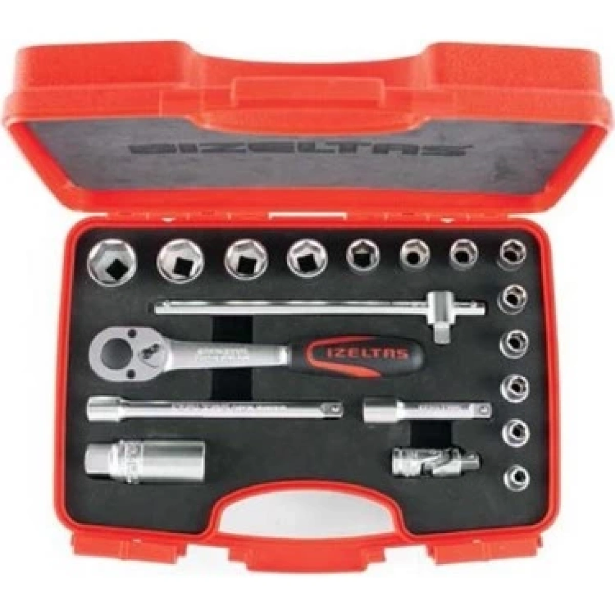 İzeltaş 3/8 Altı Köşe Lokma Anahtar Takımı (19 Parça)