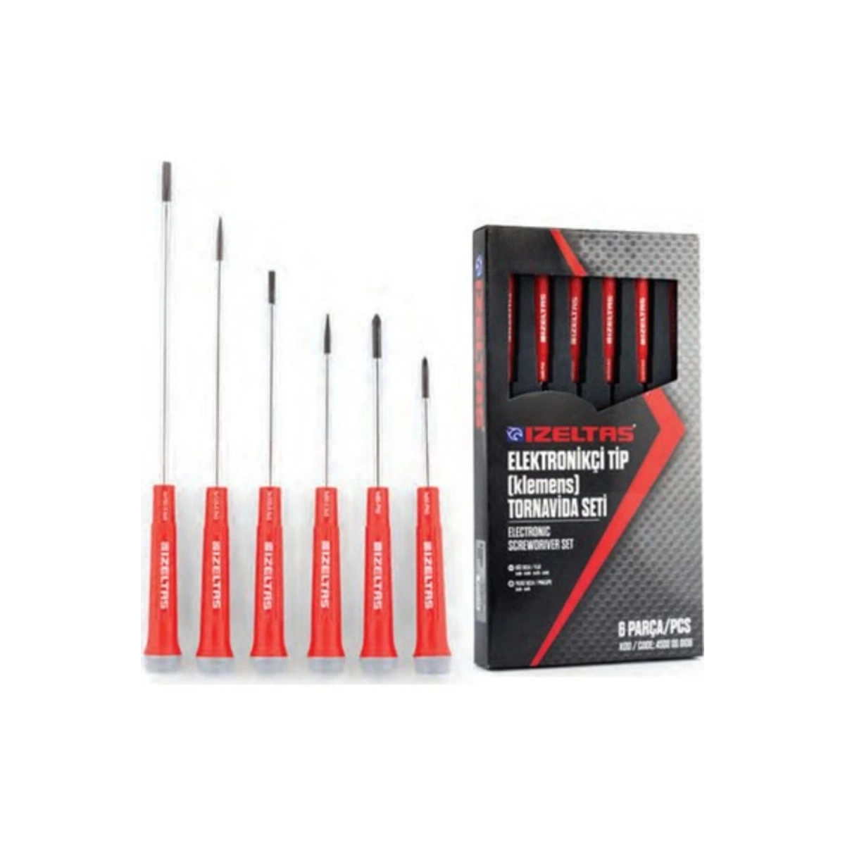 İzeltaş Elektronikçi Tip Tornavida Seti (6 Parça)