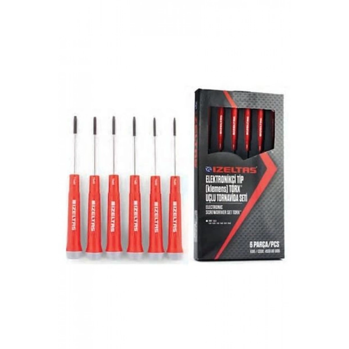 İzeltaş Elektronikçi Torx Uçlu Tornavida Takımı (6 Parça)