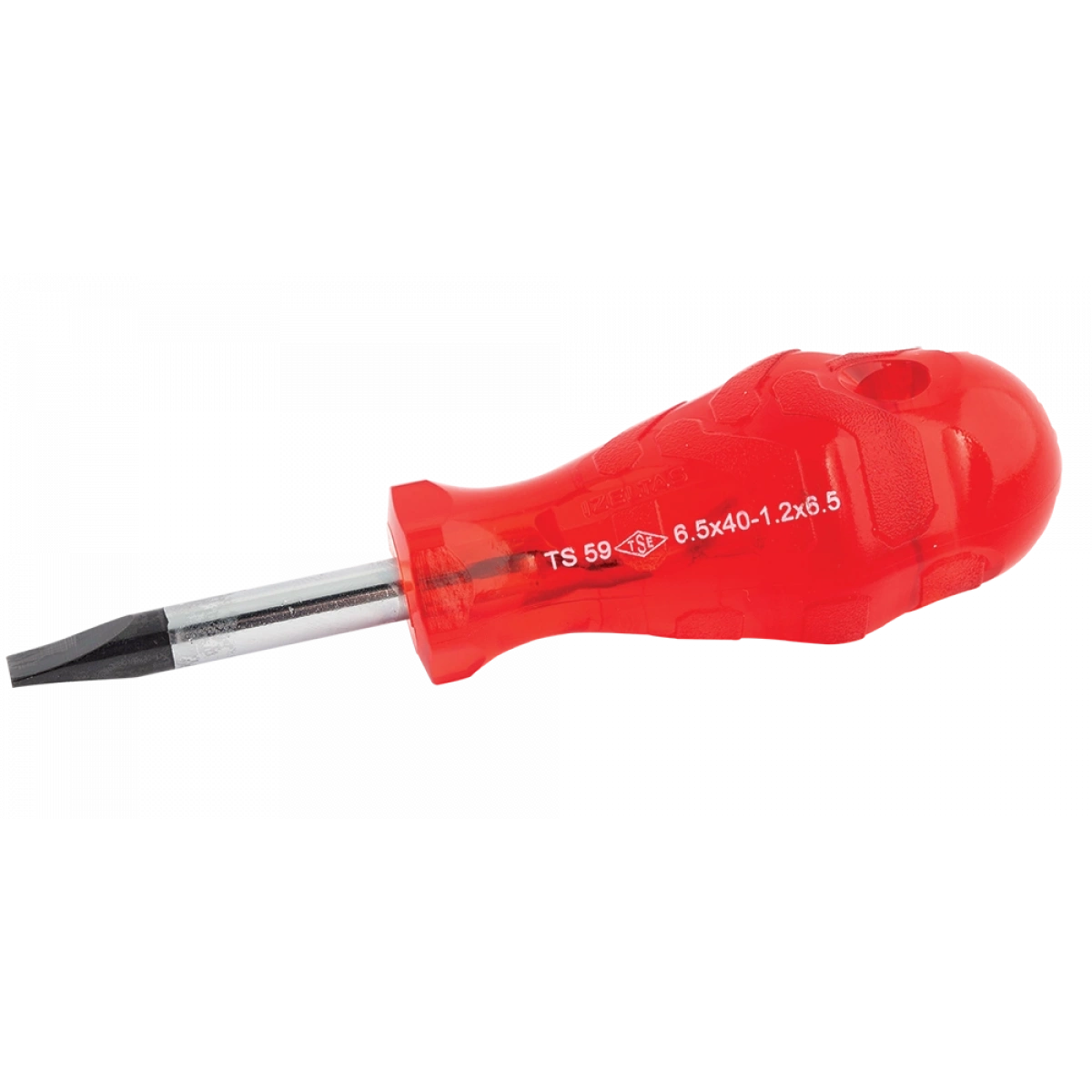 İzeltaş Kraft Seri Düz Uçlu Topaç Tornavida 6.5x25