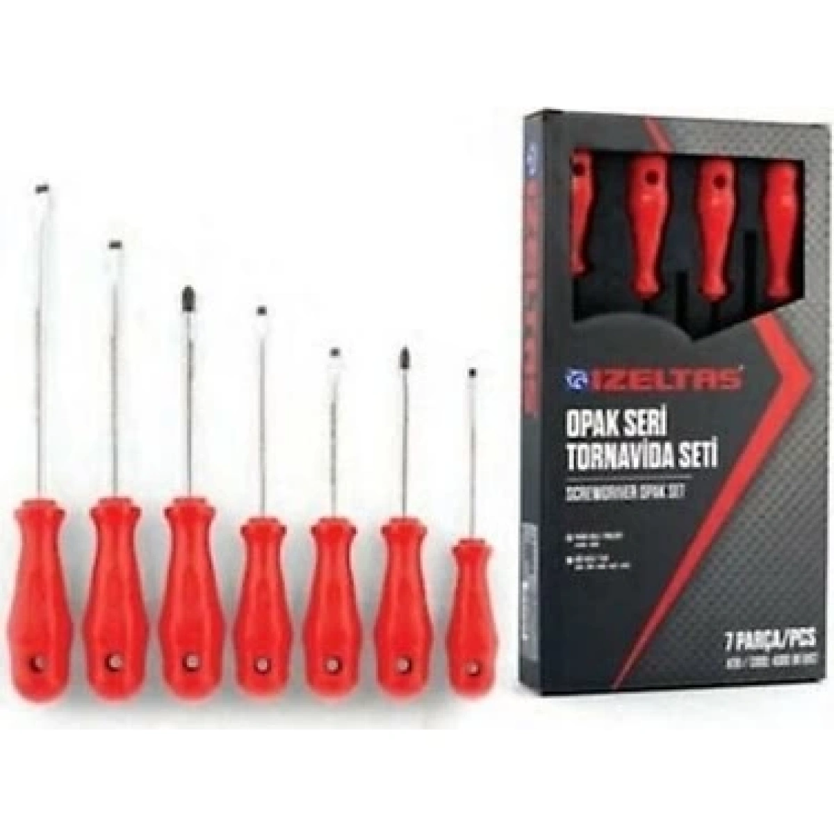 İzeltaş Opak Seri Tornavida Seti (7 Parça)
