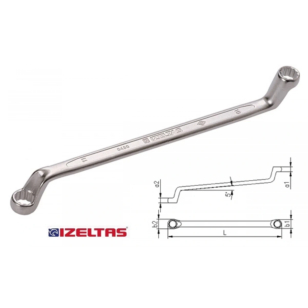 İzeltaş Yıldız İki Ağız Anahtar 6x7 mm