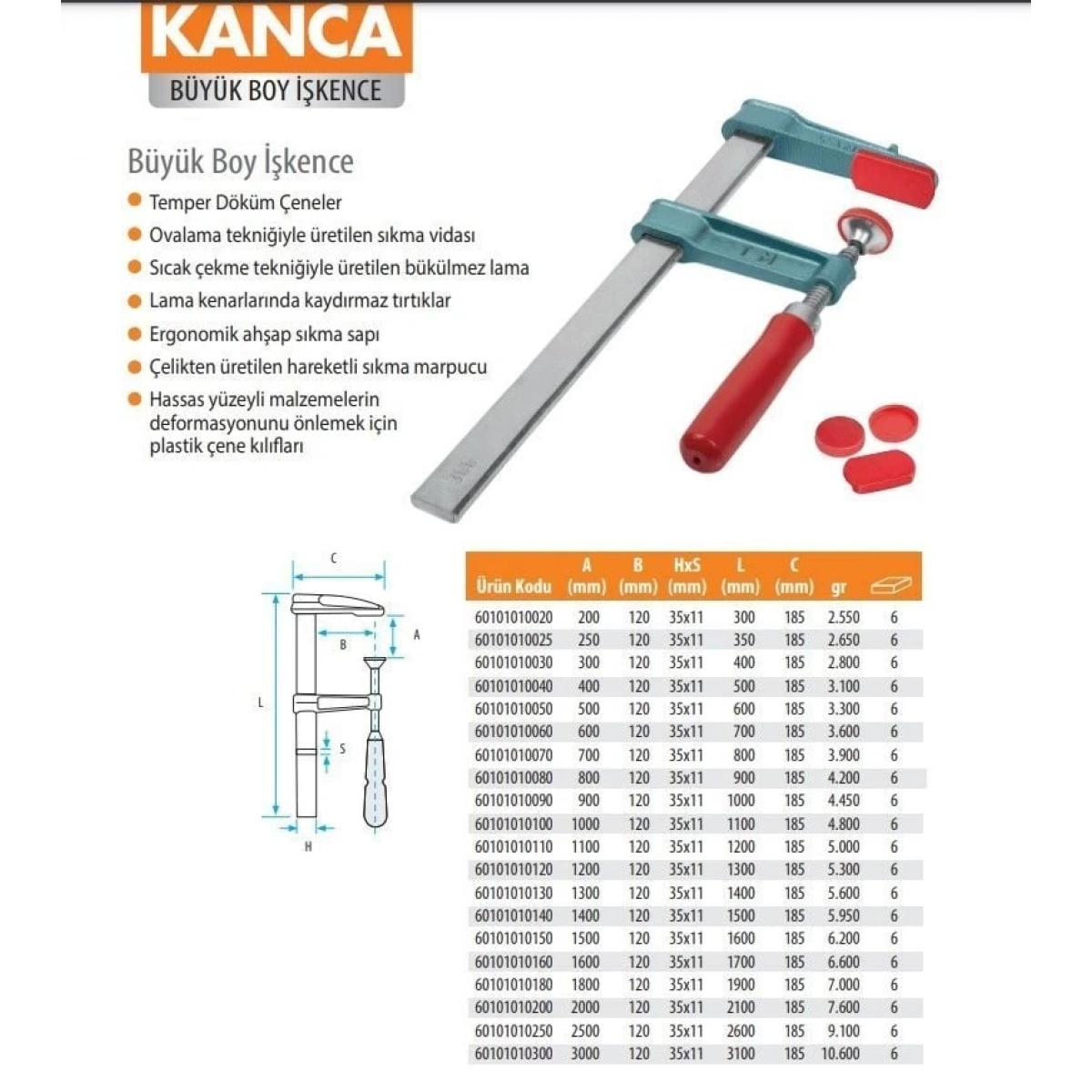 Kanca Büyük Boy İşkence 25cm