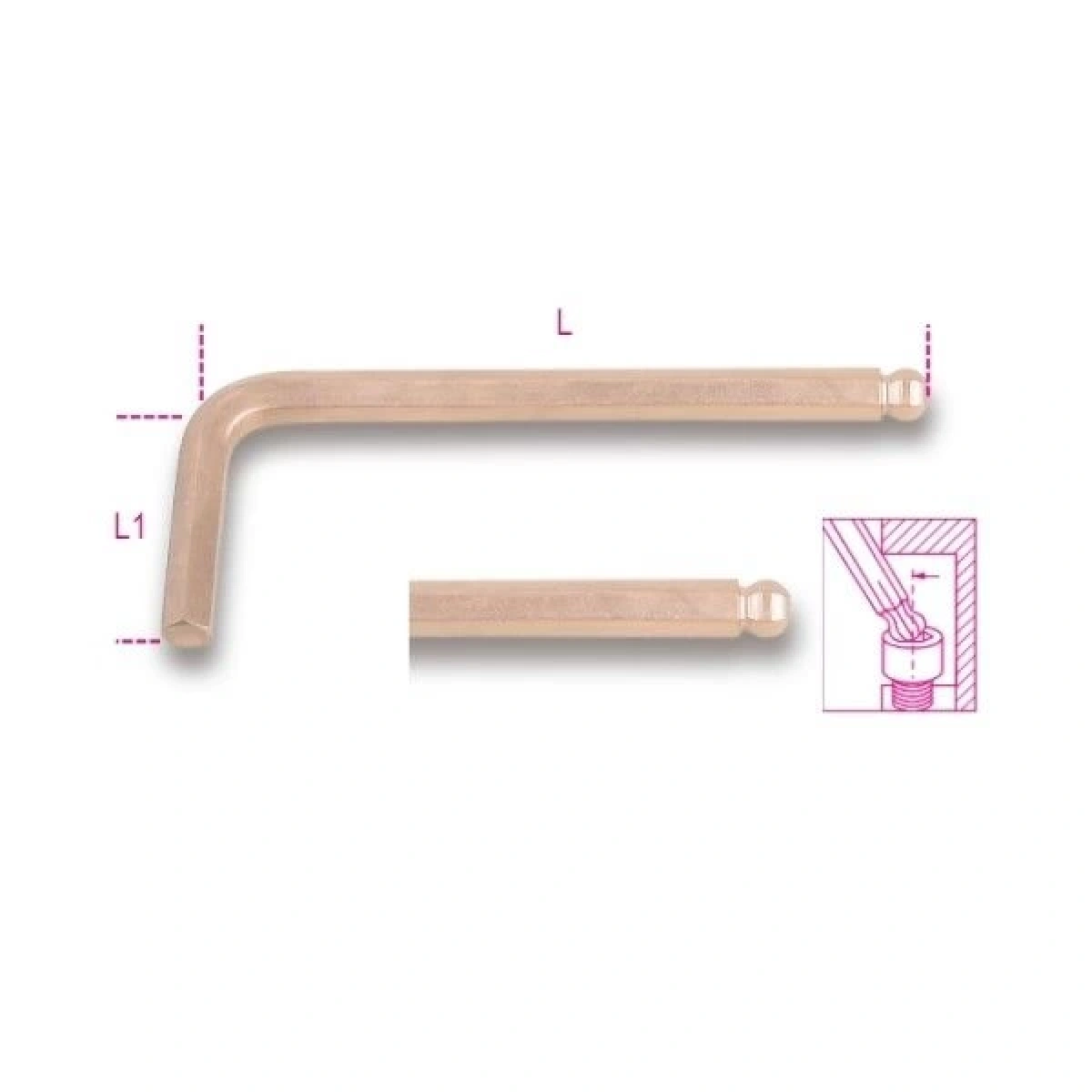 Kıvılcım Çıkarmayan Bombeli Allen 96ba/bp 4