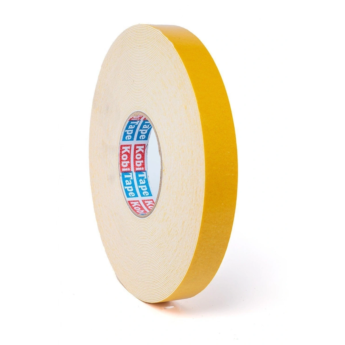Kobitape Pe Çift Taraflı Köpüklü Bant Sarı Liner Yoğunluk 67 Kg/m3 1*19mm*25m ( 6 Lı )