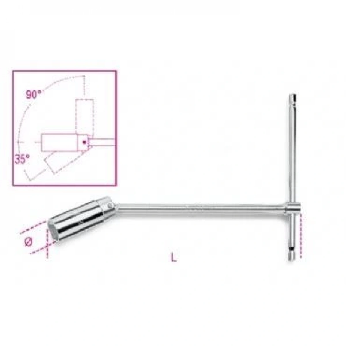 Mafsallı Buji T-lokması