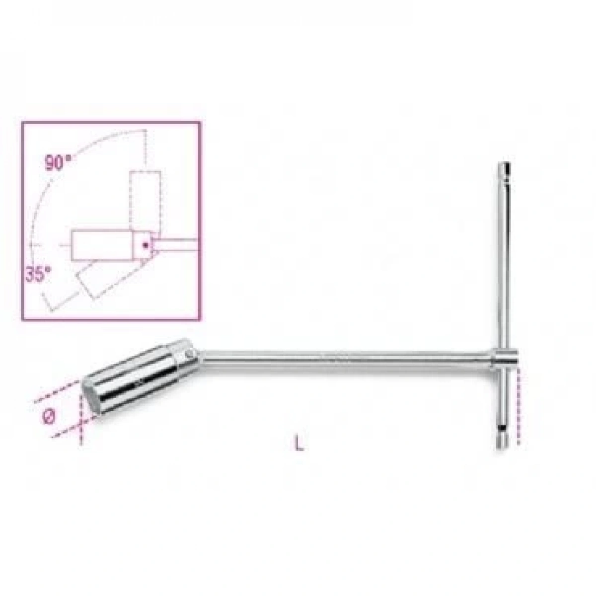 Mafsallı Buji T-lokması