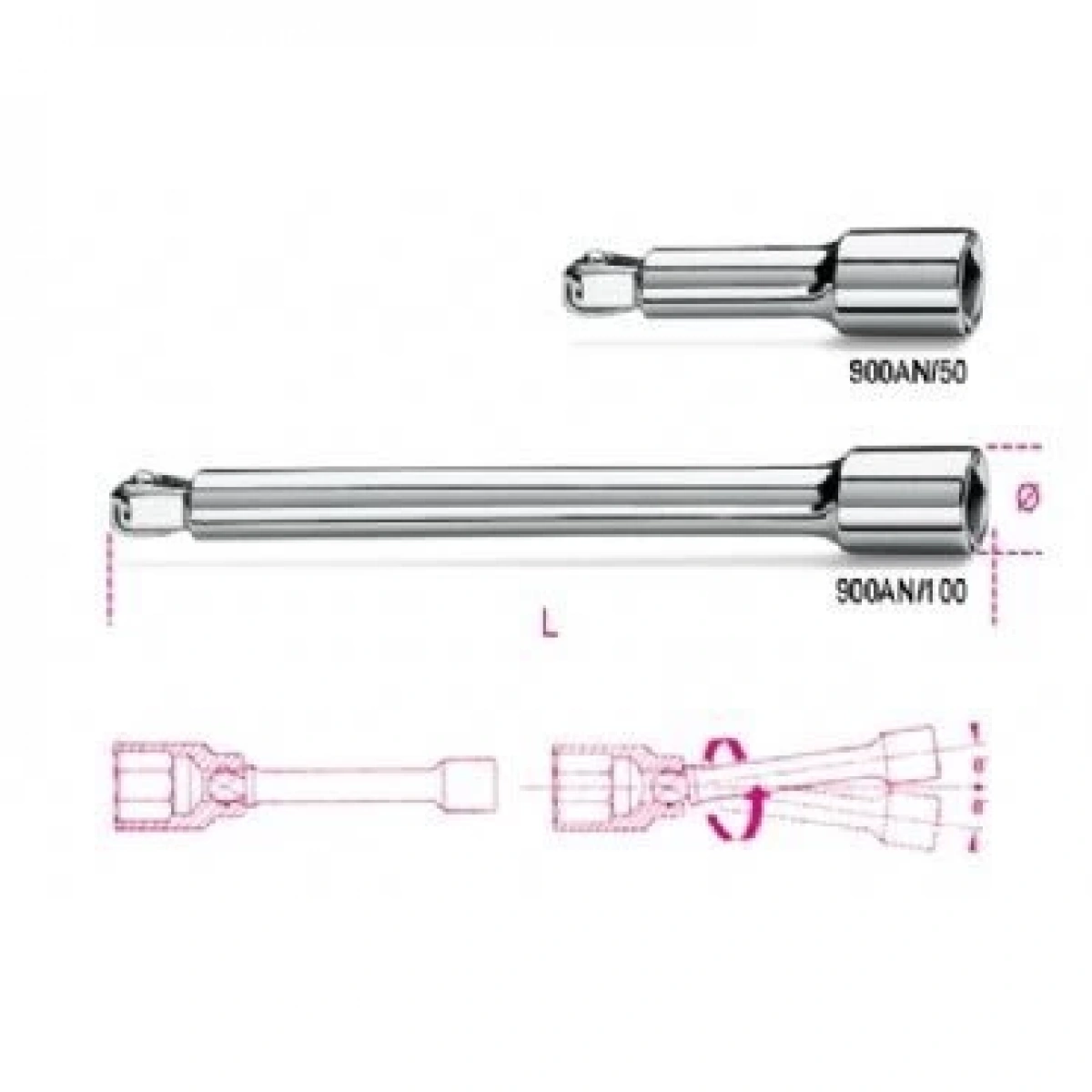 Mafsallı Uzatma 900an/50