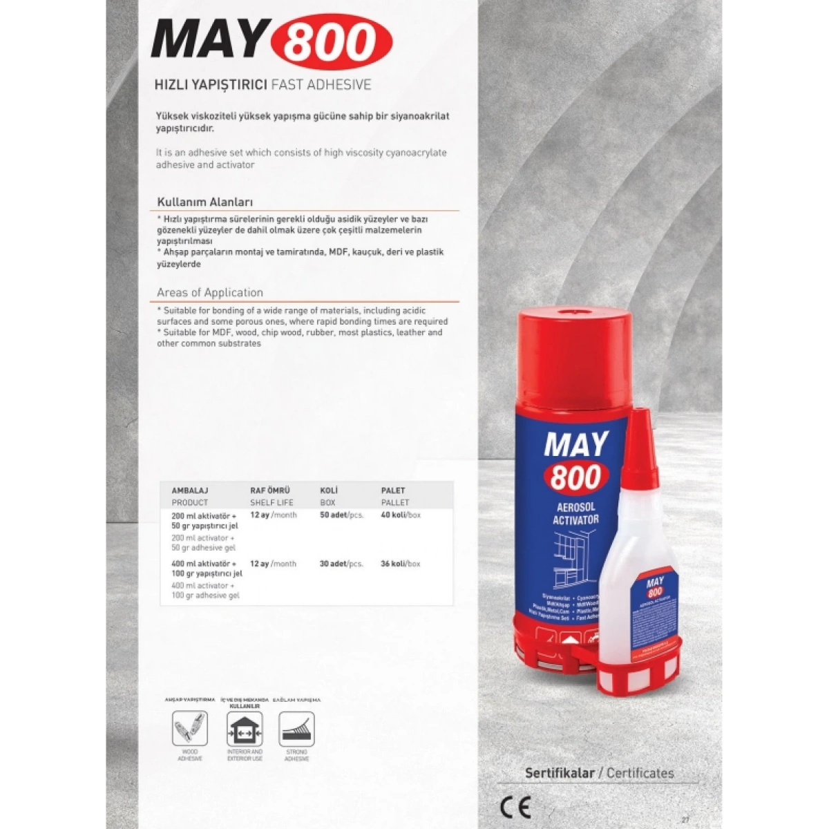 May800 Hızlı Yapıştırıcı 200 Ml