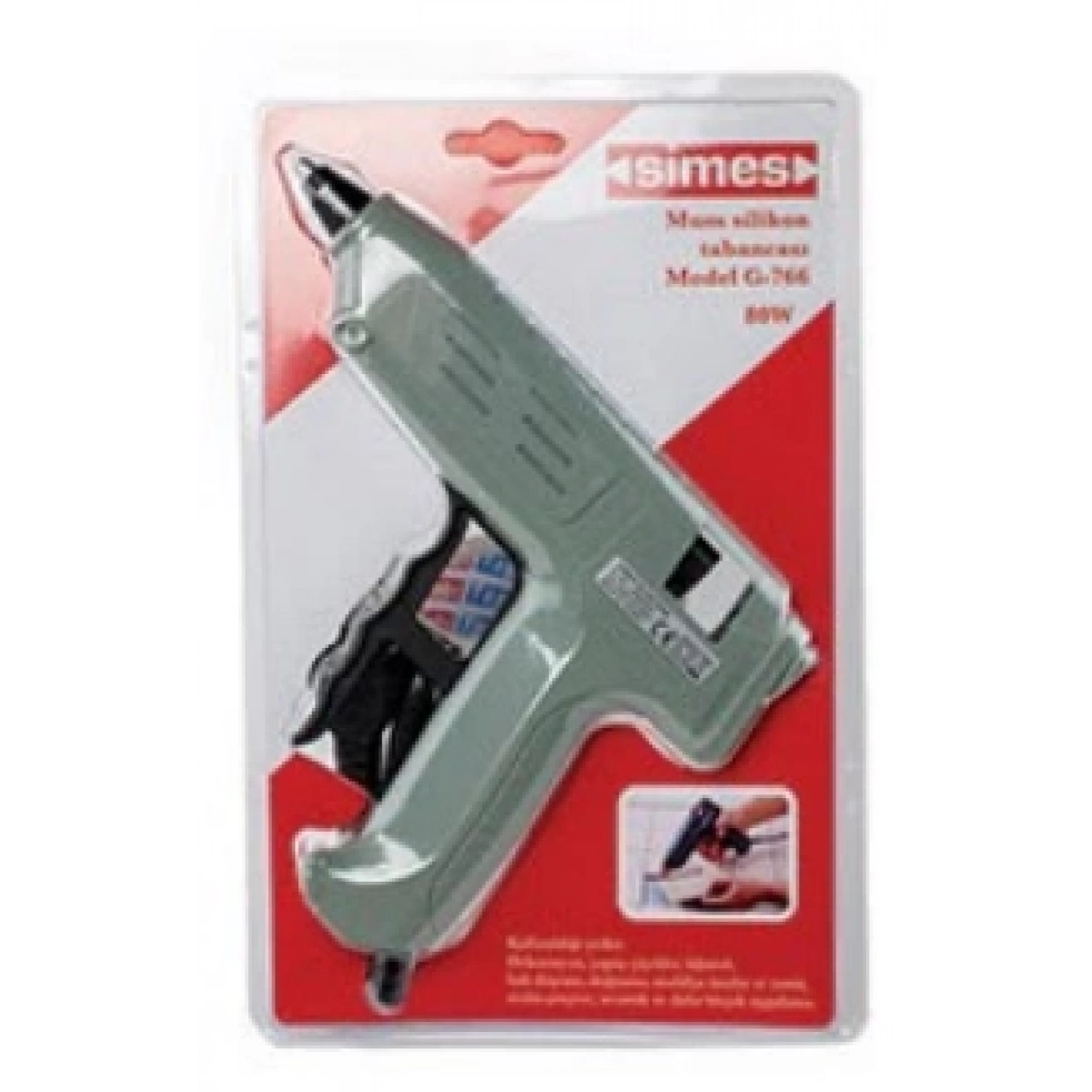 Simes K766 Mum Silikon Tabancası Profesyonel 80 Watt